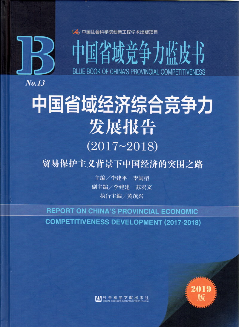 大鸡巴操妇女中国省域经济综合竞争力发展报告（2017-2018）